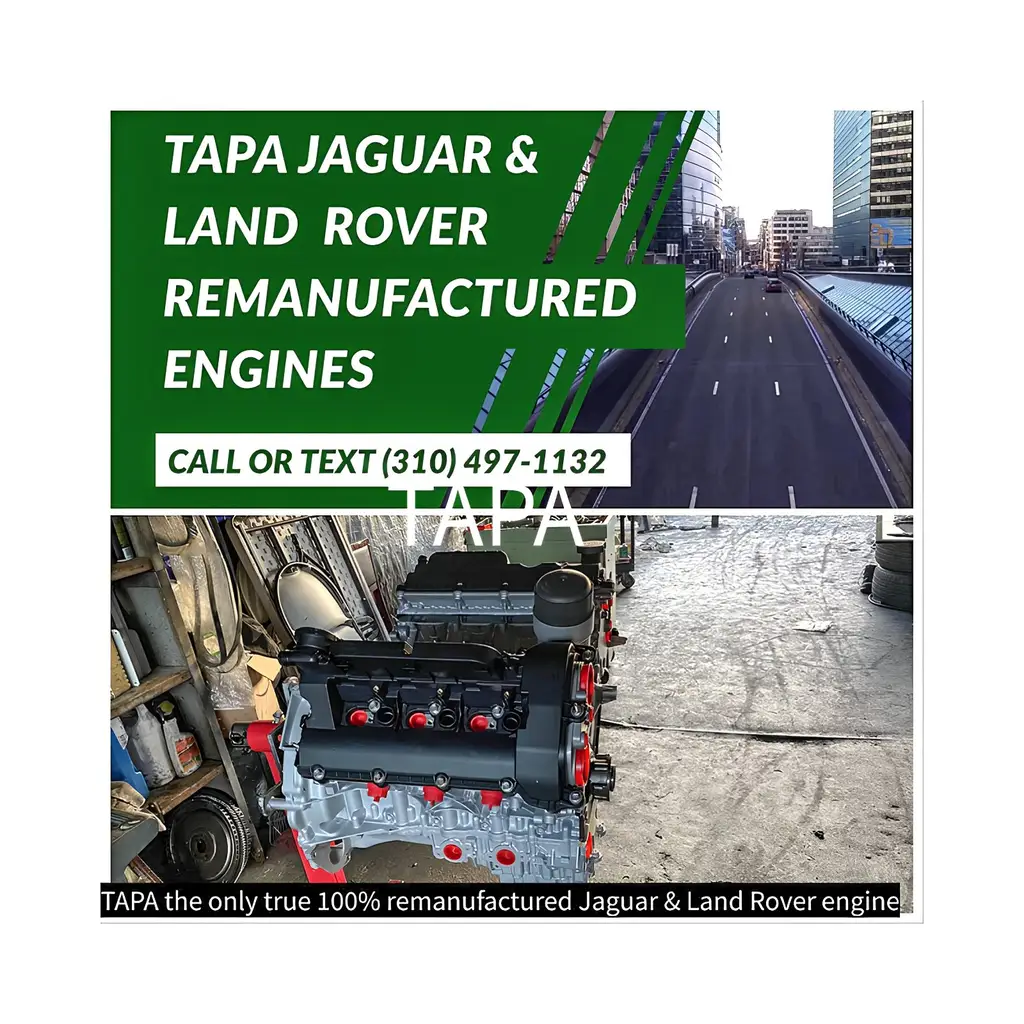 Range Rover Engine Replacement in Los Angeles, CA - TAPA Jaguar & Land Rover Engines 2013-2016 Jaguar F-Pace 3.0L V6 Supercharged Remanufactured Engine (LR062617) | TAPA Stage Two Build | Non-CPS | Fits Range Rover L405, Sport L494, LR4/Discovery 4, F-Type X152, XF X250/X260, XJ X351 | Patented Stage Two Build - TAPA Jaguar & Land Rover Engines